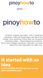 Mobile Screenshot of pinoyhowto.com